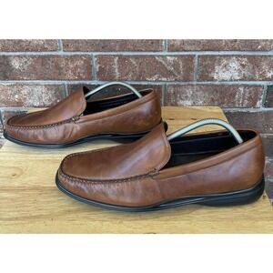 Cole Haan Mens size 11.5 shoes brown leather slip on Driving Comfort Loafers